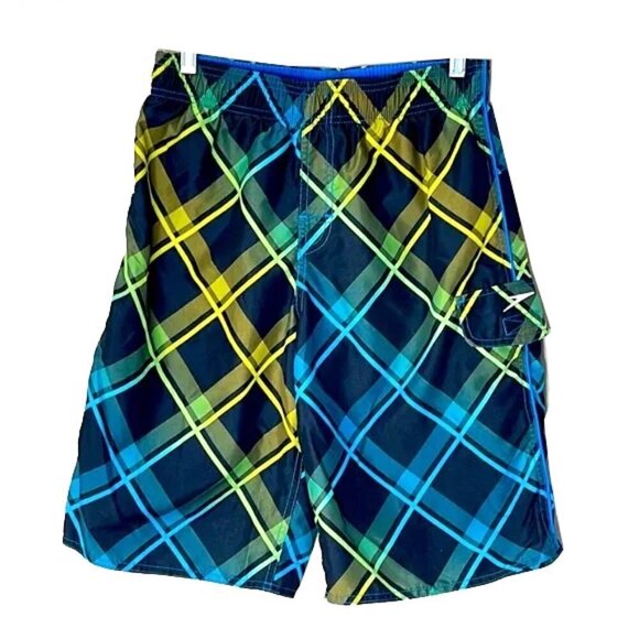 ❤️ SPEEDO Board Shorts Swim Trunks Size L - Picture 1 of 4